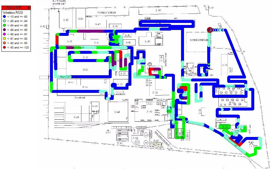 Site coverage diagram